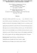 Cover page: Spatial Regression Models Using Inter-Region Distances in a Non-Random Context