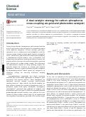 Cover page: A dual catalytic strategy for carbon–phosphorus cross-coupling via gold and photoredox catalysis