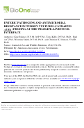 Cover page: ENTERIC PATHOGENS AND ANTIMICROBIAL RESISTANCE IN TURKEY VULTURES (CATHARTES AURA) FEEDING AT THE WILDLIFELIVESTOCK INTERFACE