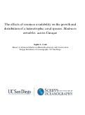 Cover page: The Effects of Resource Availability on the Growth and Distribution of a Heterotrophic Coral Species, <em>Madracis mirabilis</em>, across Curaçao