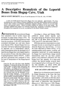 Cover page: A Descriptive Reanalysis of the Leporid Bones from Hogup Cave, Utah