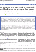 Cover page: Computational cytometer based on magnetically modulated coherent imaging and deep learning.