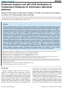 Cover page: Proteomic Analysis and qRT-PCR Verification of Temperature Response to Arthrospira (Spirulina) platensis