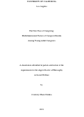 Cover page: The New Face of Caregiving: Multidimensional Factors of Caregiver Burden Among Young Adult Caregivers