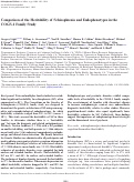 Cover page: Comparison of the heritability of schizophrenia and endophenotypes in the COGS-1 family study.