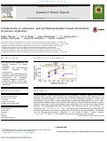 Cover page: Conductivity of carbonate- and perfluoropolyether-based electrolytes in porous separators