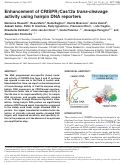 Cover page: Enhancement of CRISPR/Cas12a trans-cleavage activity using hairpin DNA reporters