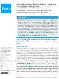 Cover page: Geo-referencing bird-window collisions for targeted mitigation