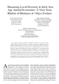 Cover page: Measuring Local Diversity in Early Iron Age Animal Economies: A View from Khirbat al-Mudayna al-‘Aliya (Jordan)