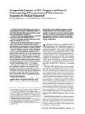 Cover page: Occupational exposure to HIV: frequency and rates of underreporting of percutaneous and mucocutaneous exposures by medical housestaff