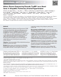 Cover page: Whole-Exome Sequencing Reveals TopBP1 as a Novel Gene in Idiopathic Pulmonary Arterial Hypertension