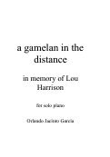 Cover page: a gamelan in the distance