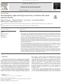 Cover page: Interhemispheric alpha-band hypoconnectivity in children with autism spectrum disorder