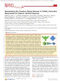 Cover page: Manipulating the Transition Dipole Moment of CsPbBr3 Perovskite Nanocrystals for Superior Optical Properties