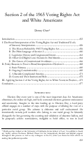 Cover page: Section 2 of the 1965 Voting Rights Act and White Americans