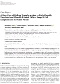 Cover page: A Rare Case of Richter Transformation to Both Clonally Unrelated and Clonally Related Diffuse Large B-Cell Lymphoma in the Same Patient.