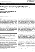 Cover page: Implant Survival, Adverse Events, and Bone Remodeling of Osseointegrated Percutaneous Implants for Transhumeral Amputees