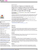 Cover page: Association of plasma metabolites and diagnostic imaging findings with hepatic lipidosis in bearded dragons (Pogona vitticeps) and effects of gemfibrozil therapy