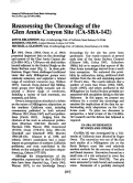 Cover page: Reassessing the Chronology of Glen Annie Canyon Site (CA-SBA-142)