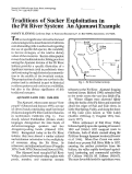 Cover page: Traditions of Sucker Exploitation in the Pit River System: An Ajumawi Example