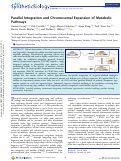 Cover page: Parallel Integration and Chromosomal Expansion of Metabolic Pathways