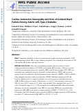 Cover page: Cardiac autonomic neuropathy and risk of incident heart failure among adults with type 2 diabetes