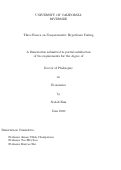 Cover page: Three Essays on Nonparametric Hypothesis Testing