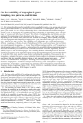 Cover page: On the variability of tropospheric gases: Sampling, loss patterns, and lifetime