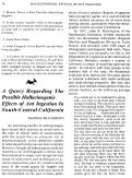 Cover page: A Query Regarding the Possible Hallucinogenic Effects of Ant Ingestion in South-Central California