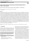 Cover page: Study of early warning for desaturation provided by Oxygen Reserve Index in obese patients.