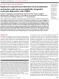 Cover page: Rapid and comprehensive detection of viral antibodies and nucleic acids via an acoustofluidic integrated molecular diagnostics chip: AIMDx.