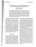 Cover page: TARGET ARTICLE: On Building a Better Process Model: It's Not Only How Many, but Which Ones and By Which Means?