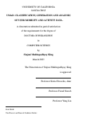 Cover page: uMAD: Classification, Generation and Analysis of User Mobility and Activity Data.