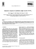 Cover page: Inductive response of polished, single crystal of UPt3