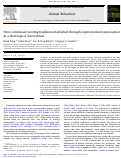 Cover page: New communal roosting tradition established through experimental translocation in a Neotropical harvestman