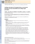 Cover page: Cartilage and meniscal T2 relaxation time as non-invasive biomarker for knee osteoarthritis and cartilage repair procedures