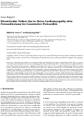 Cover page: Biventricular Failure due to Stress Cardiomyopathy after Pericardiectomy for Constrictive Pericarditis