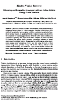Cover page: Electric Vehicle Explorer: Educating and persuading consumers with an online vehicle energy cost calculator