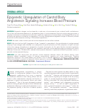 Cover page: Epigenetic Upregulation of Carotid Body Angiotensin Signaling Increases Blood Pressure.