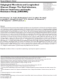 Cover page: Subgingival Microbiota and Longitudinal Glucose Change: The Oral Infections, Glucose Intolerance and Insulin Resistance Study (ORIGINS)