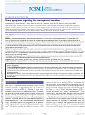 Cover page: Sleep symptoms signaling the menopausal transition.