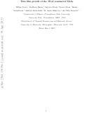 Cover page: Thin film growth of the Weyl semimetal NbAs