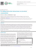 Cover page: Decoding molecular interactions in microbial communities