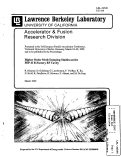 Cover page: Higher Order Mode Damping Studies on the PEP-II B-Factory RF Cavity