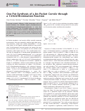 Cover page: One‐Pot Synthesis of a bis‐Pocket Corrole through a 14‐fold Bromination Reaction