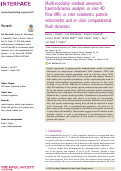 Cover page: Multi-modality cerebral aneurysm haemodynamic analysis: in vivo 4D flow MRI, in vitro volumetric particle velocimetry and in silico computational fluid dynamics