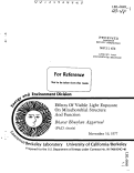 Cover page: EFFECTS OF VISIBLE LIGHT EXPOSURE ON MITOCHONDRIAL STRUCTURE AND FUNCTION