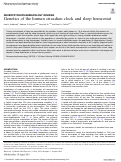 Cover page: Genetics of the human circadian clock and sleep homeostat.