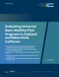 Cover page of Evaluating Universal Basic Mobility Pilot Programs in Oakland and Bakersfield, California