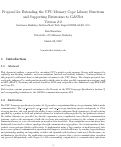 Cover page: Proposal for Extending the UPC Memory Copy Library Functions and Supporting Extensions to GASNet, v2.0
